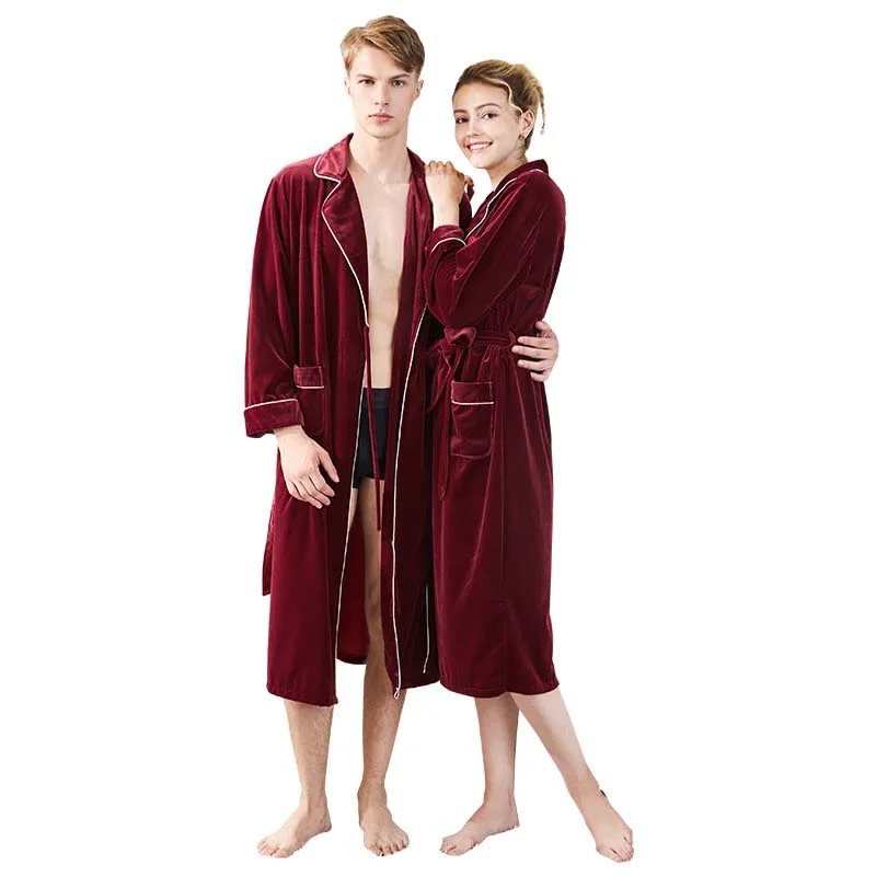 Элегантный плюшевый бархатный логотип в форме сердца влюбленных длинный ночной