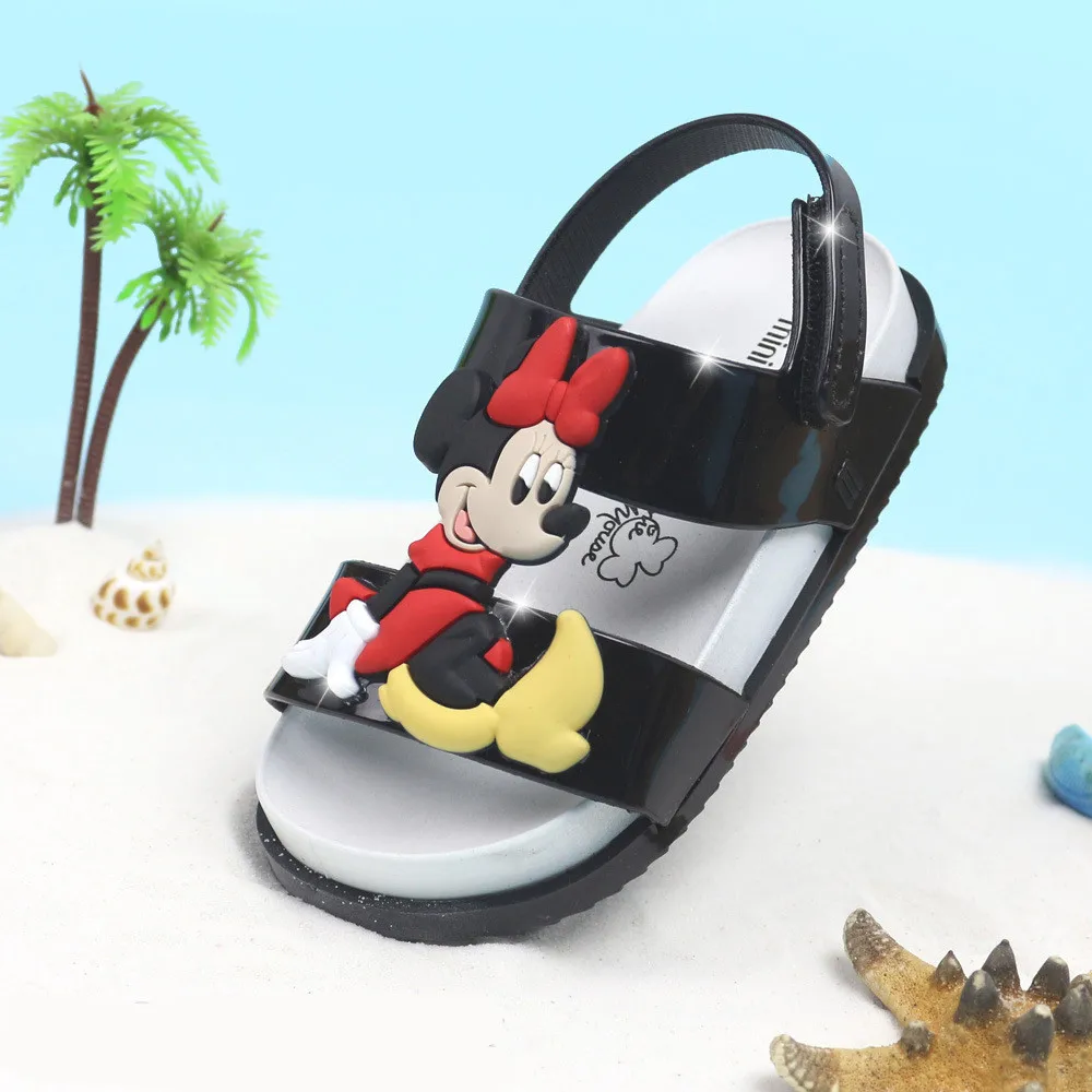 Мини Мелисса пластиковые сандалии для девочек Микки Минни детская обувь 3 цвета