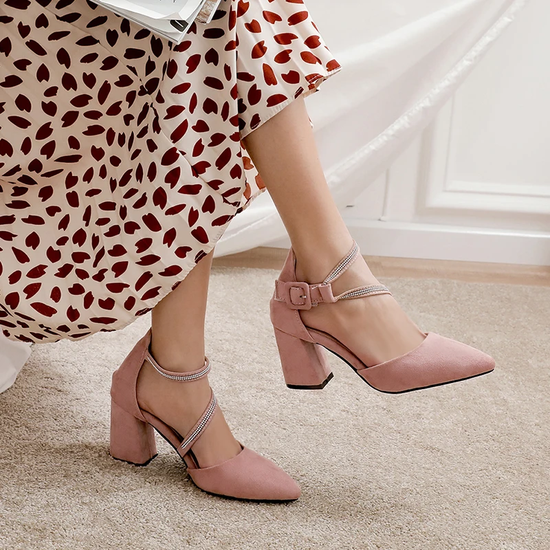 2020 Sexy Classic High Heels Women's Sandals Summer Shoes Ladies Strappy Pumps Platform Woman Ankle Strap | Обувь