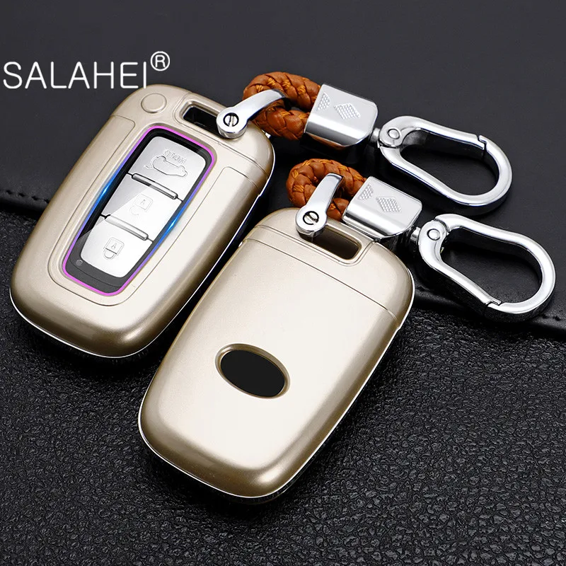 

Carbon Fiber ABS Car Key Cover Case Holder For Hyundai Equus Genesis Veloster For KIA Sportage Forte Optima Soul Azera Sorento