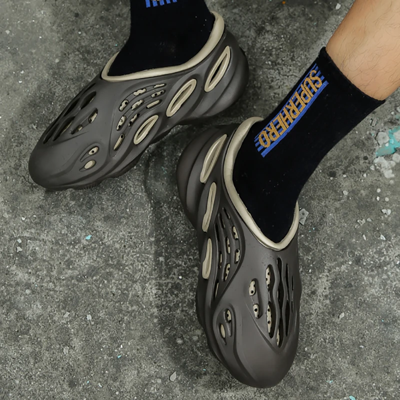 

Summer Sandals Unisex Trendy Color Matching Shoes with Ankle Holes Outdoor light comfortable casual sandals Large size36-45