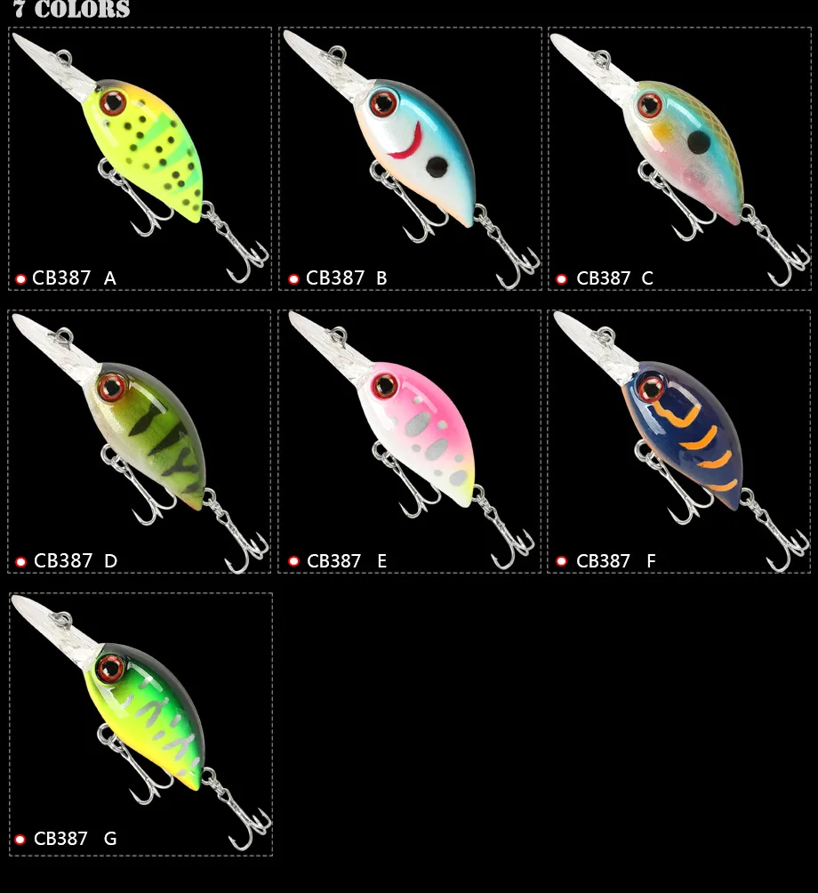 Воблеры для ловли рыбы приманка искусственные жесткие приманки плавающие 40 мм 3 6