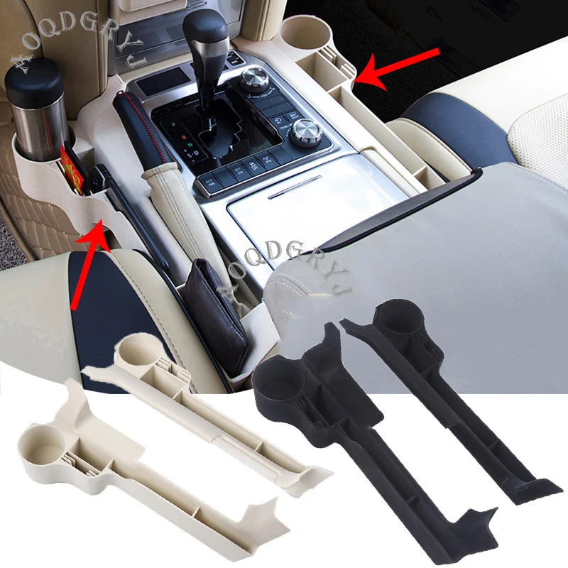 

Car Styling Accessories 2pcs For Toyota Land Cruiser LC200 2016-2020 Left&Right Car Seat Gap Storage Box Crevice