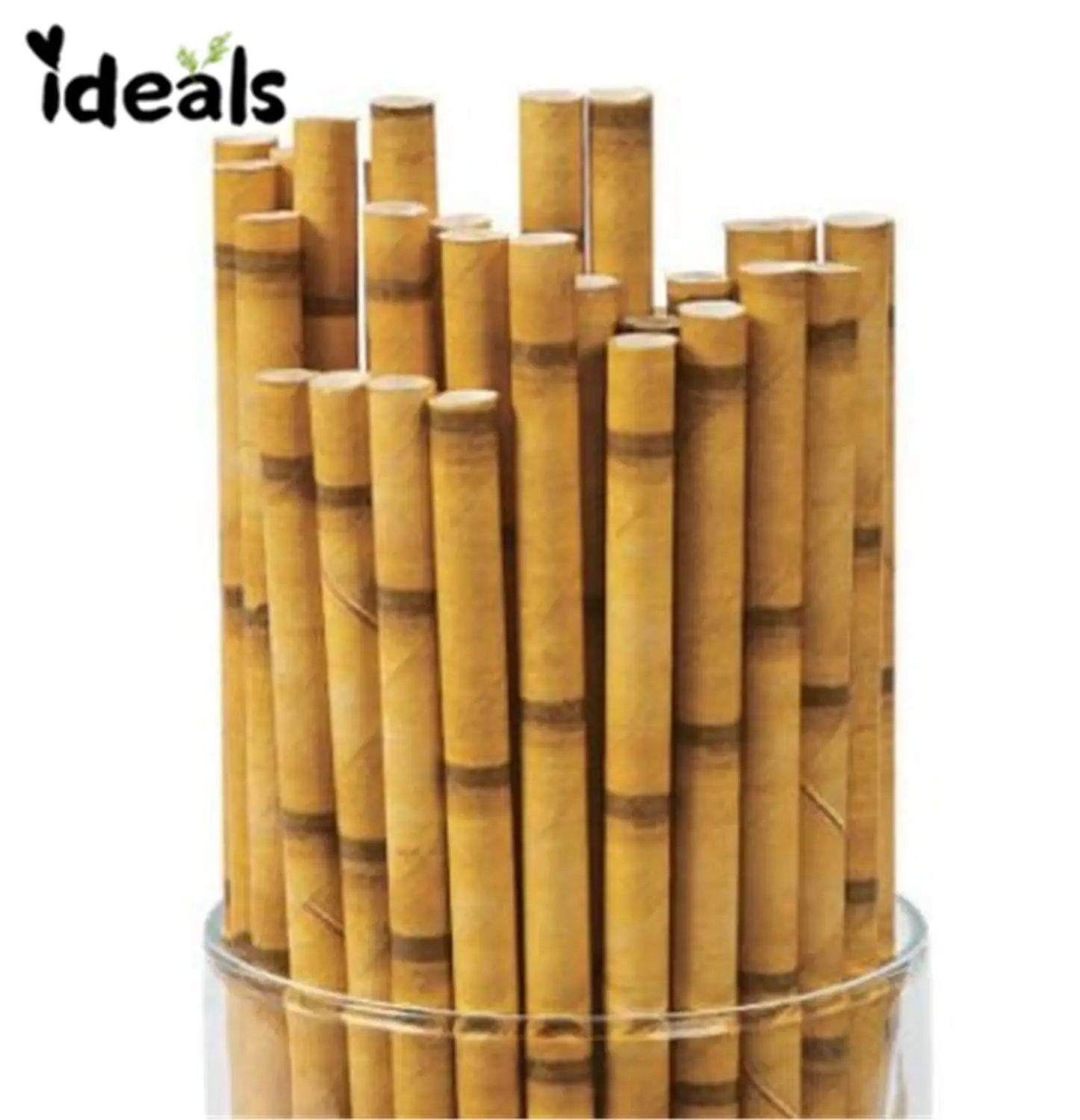 Самая низкая цена 100 /200/ 300 соломинки бамбуковые Luau тематическая вечеринка