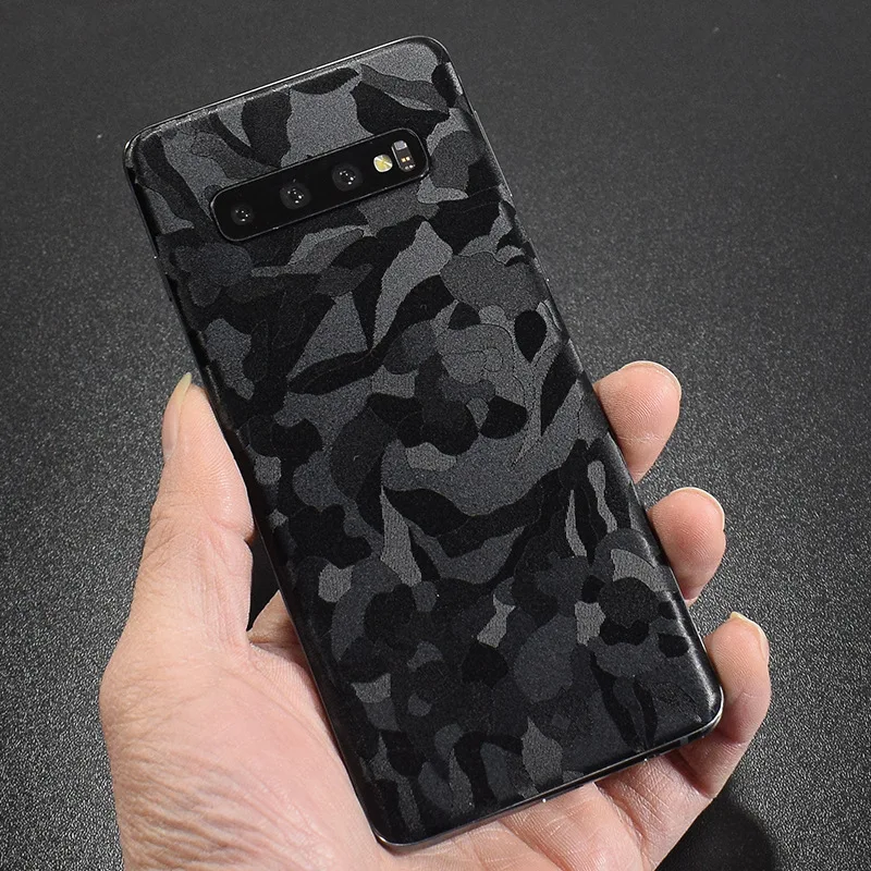 Черная камуфляжная пленка для Samsung Galaxy S8/S8 Plus/S9/S9 Plus/S10/S10 Plus/S10E защитная наклейка |