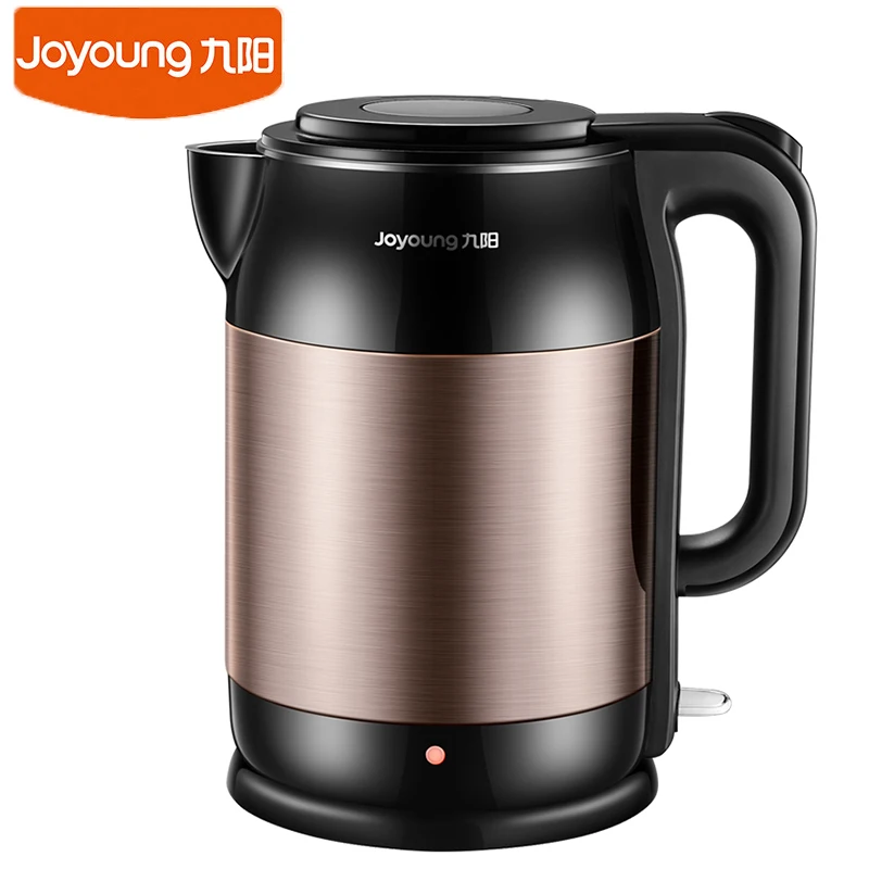 

Joyoung K17-F67S Electric Tea Pot 220V Underpan Heating Water Boiler British Thermostat Auto Off Stainless Steel Water Heater