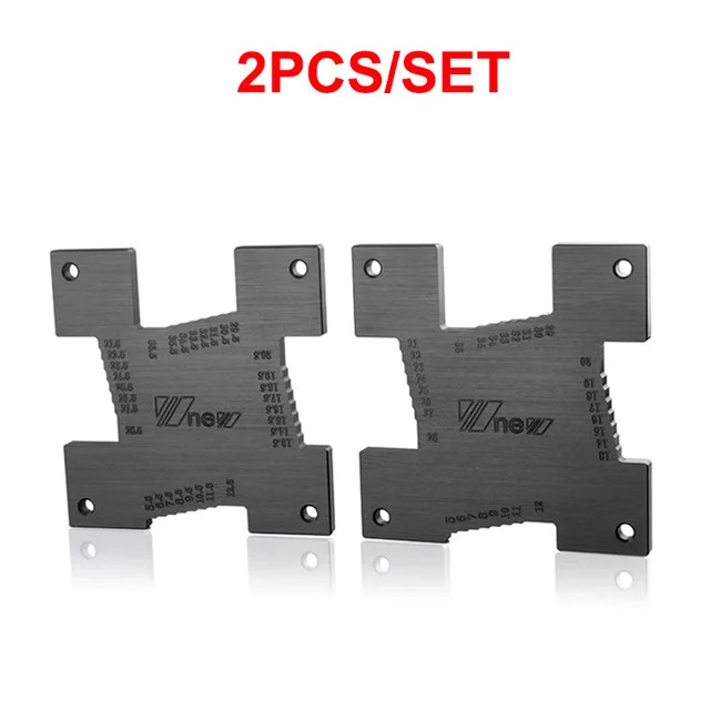 2pcs set Глубиномер 2 шт./компл. высота точный измеритель Метрическая мера инструменты для фрезерный станок, быстроходный деревообрабатывающий фрезерный станок - Цвет: 2pcs set
