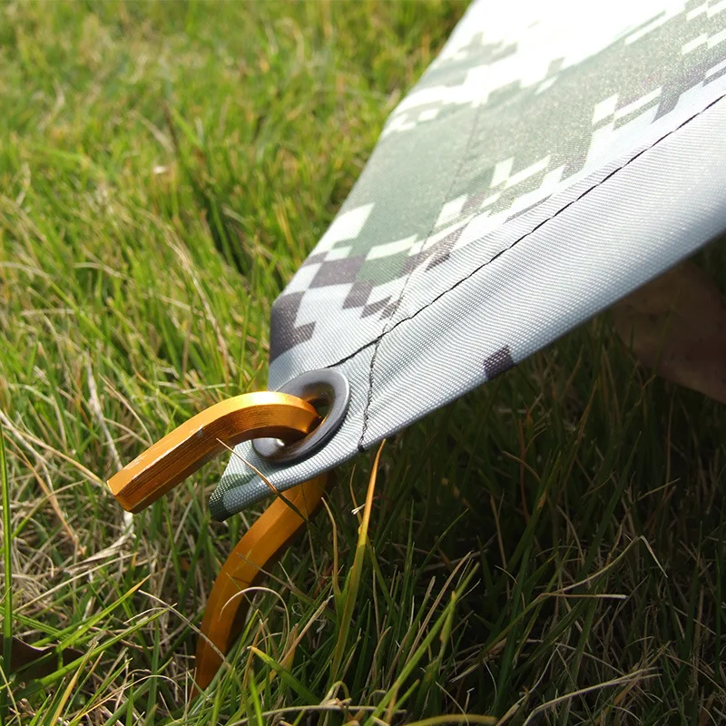 저렴한 내마모성 옥스포드 위장 비치 텐트 그라운드 천 방풍 비 양산 스카이 스크린 바베큐 방수 매트 3X3M 방수포, 접지 천, 내마모성