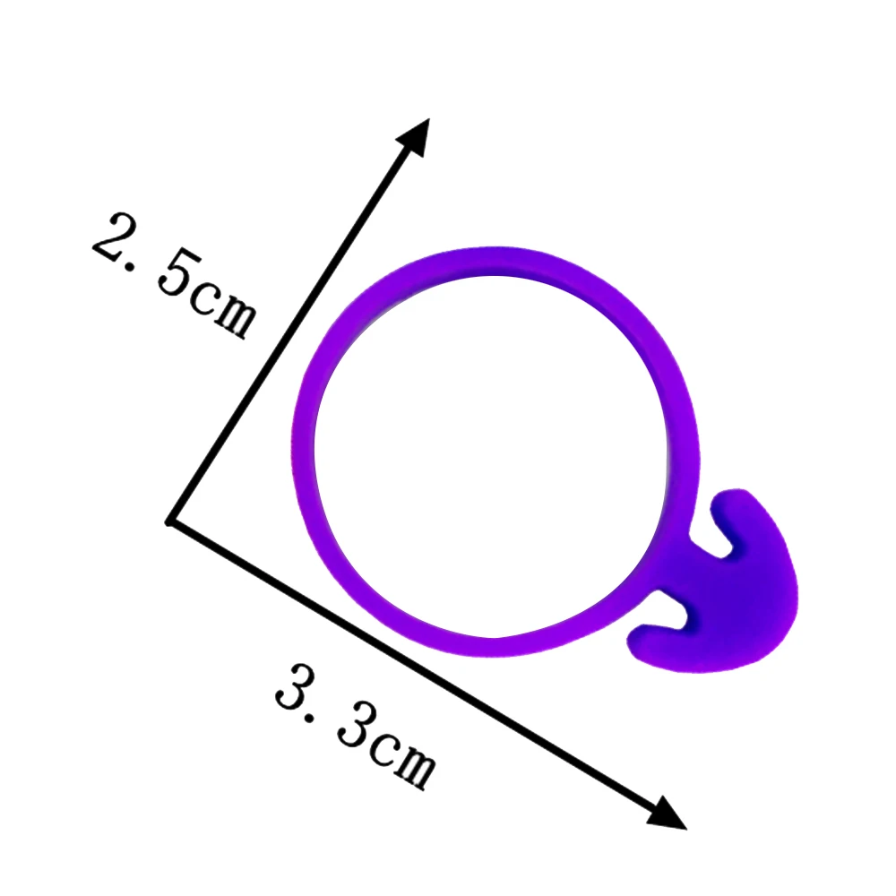 

Disposable Plastic Decorating Bag Squeezing Cake Cream Bag Fixing Ring Squeezing Flower Bag Sealing Leak Proof Ring Random Color