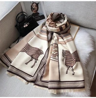 new style scarf women imitation cashmere autumn and winter korean version of the horse double sided shawl thick warm scarf