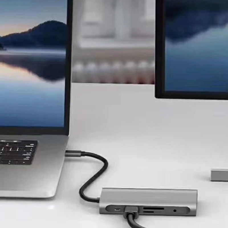 10в1 Тип C концентратор к 3 0 USB HDMI VGA usb-хаб для Pro Аксессуары сплиттер Мульти 10 портов