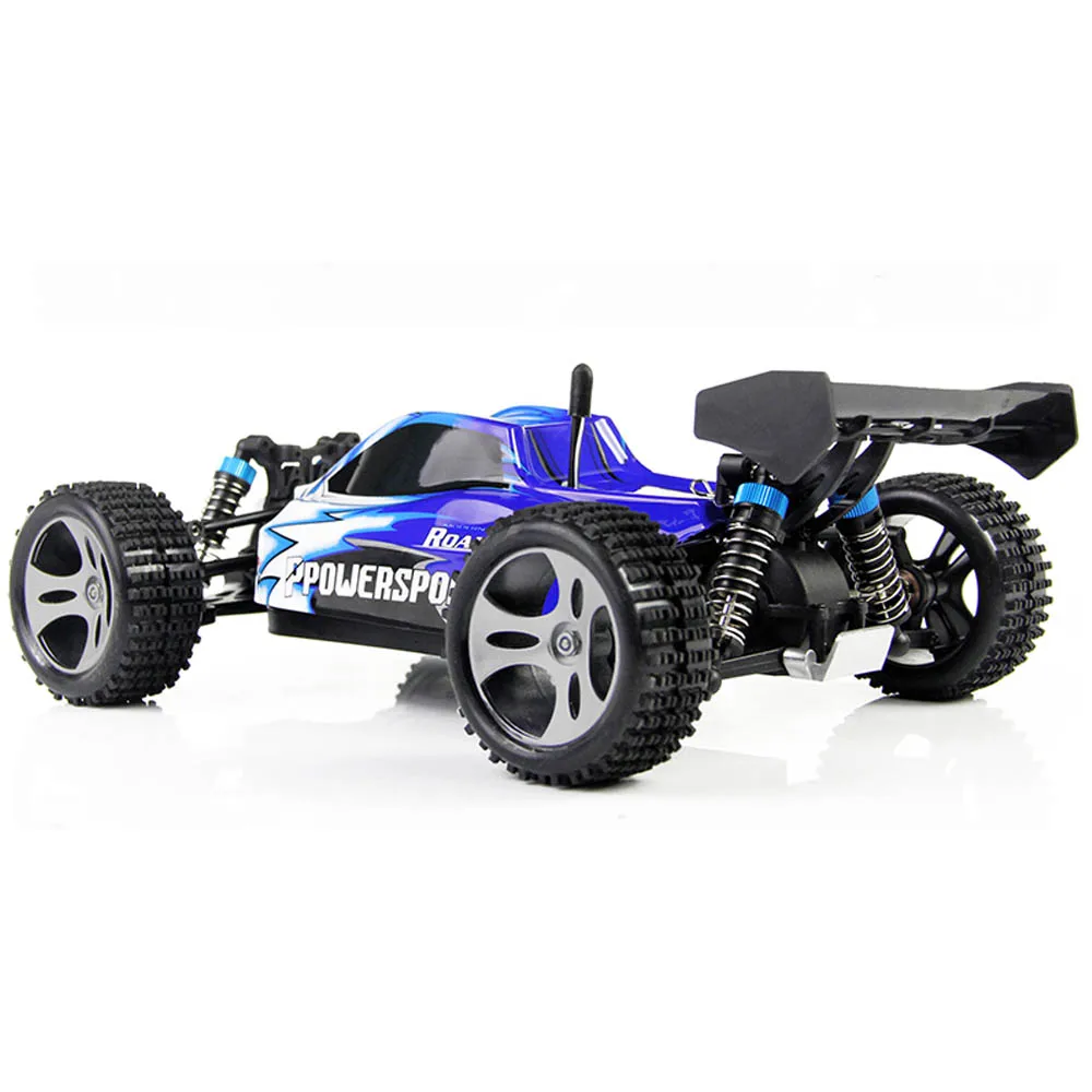 Игрушечная модель RC-автомобиля Tops Kids Toy подарок, управляемая радиоуправлением 2,4 ГГц в масштабе 1:18, с амортизирующими резиновыми колесами, багги для высокой скорости бездорожья.