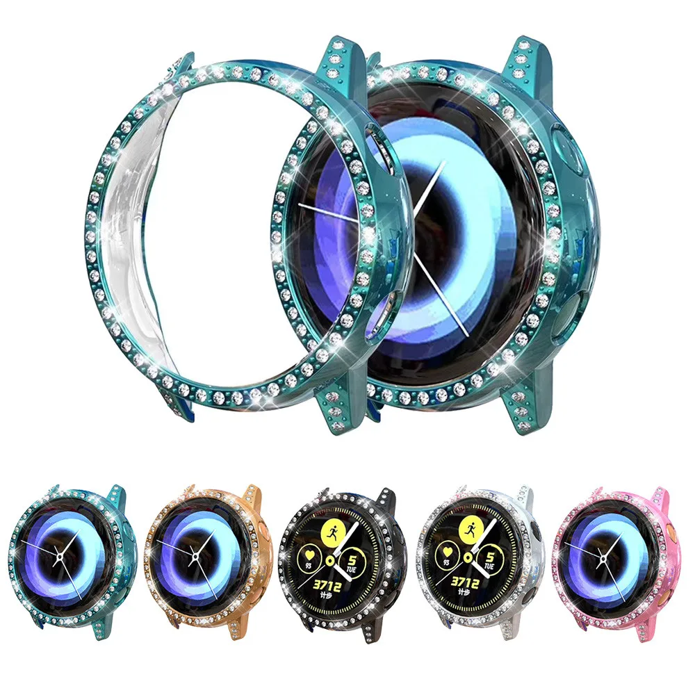 

Защитный чехол для Samsung Galaxy Watch Active, ударопрочный противоударный чехол из поликарбоната с алмазным покрытием для защиты экрана, чехол-бампер...