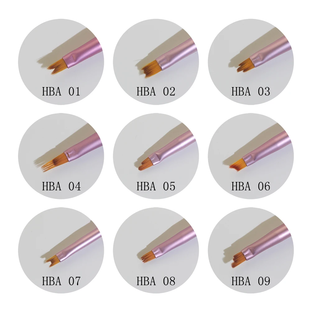 

Nail Brush UV Gel Gradient Petal Flower Gradient Manicure Nail Art Painting Drawing Brush 9 flower types to choose