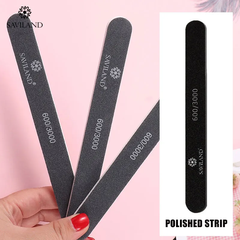 Пилка для ногтей SAVILAND прочная Полировочная боковая пилка кутикулы маникюр