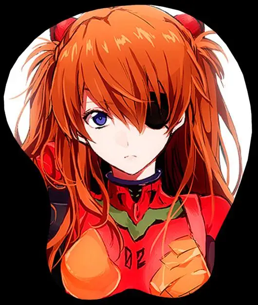 Soryu Asuka Langley 3D Oppai сексуальный мягкий гелевый игровой коврик для мыши эргономичный