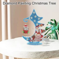 1set diy 5d crystal christmas tree craft diamond painting kit rhinestone art ornaments home ornaments gifts