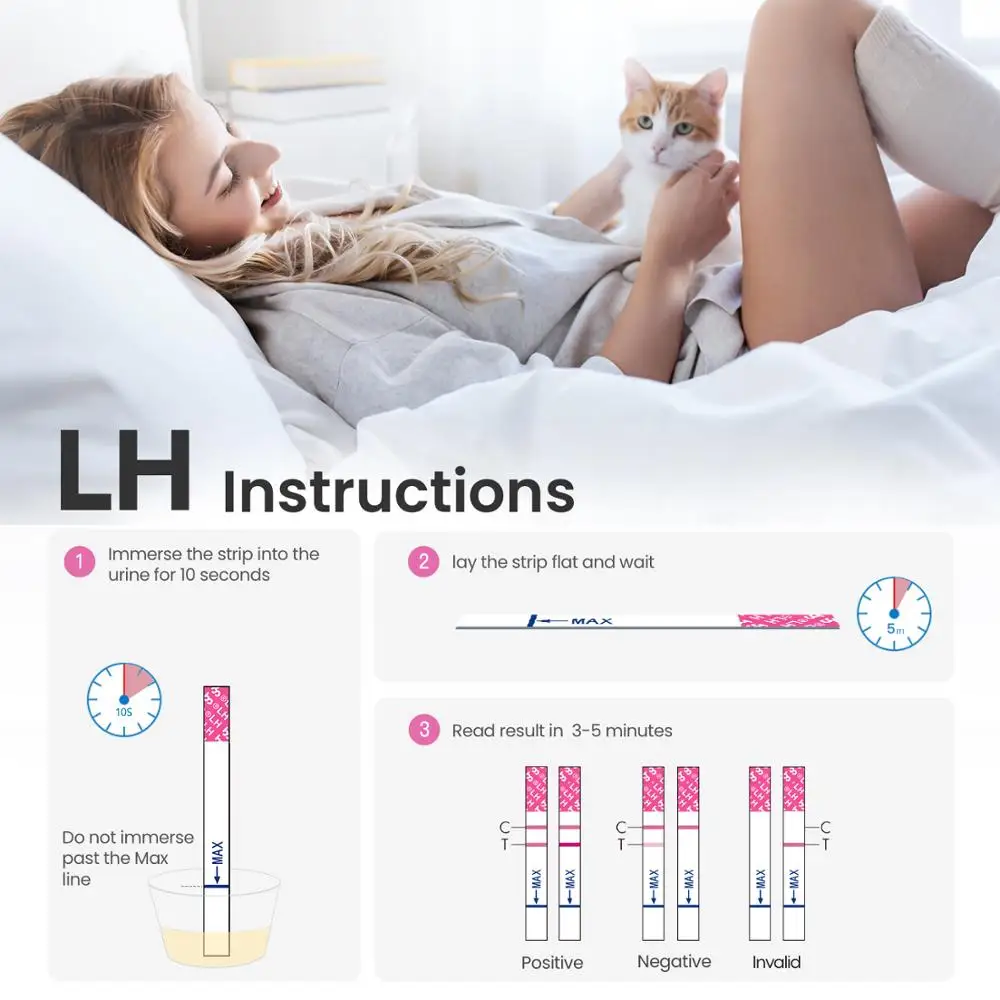 100 + 25 шт. тесты на овуляцию чувствительный комбинированный тестер плодовитости| |
