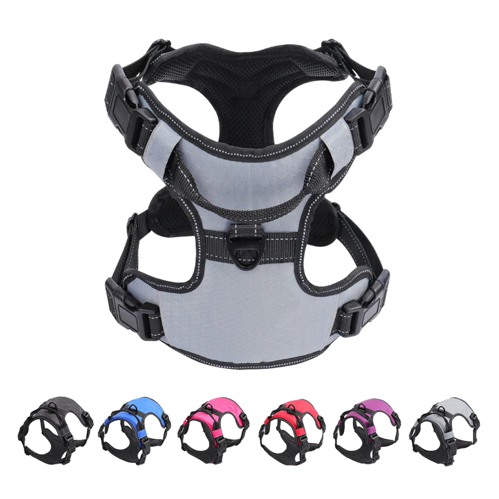 Dog Harness Vest No Pull Reflective Breathable Soft Collar With Handle for Small Big Dogs Bulldog Shepherd Pet Supplies