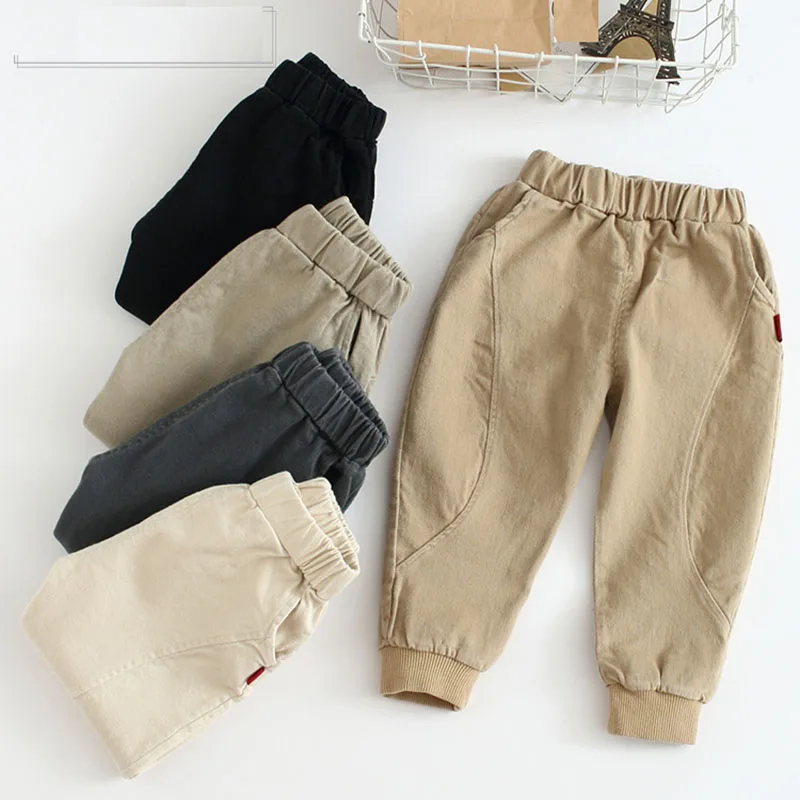 Брюки для мальчиков детские брюки детская весенне-осенняя хлопковая одежда
