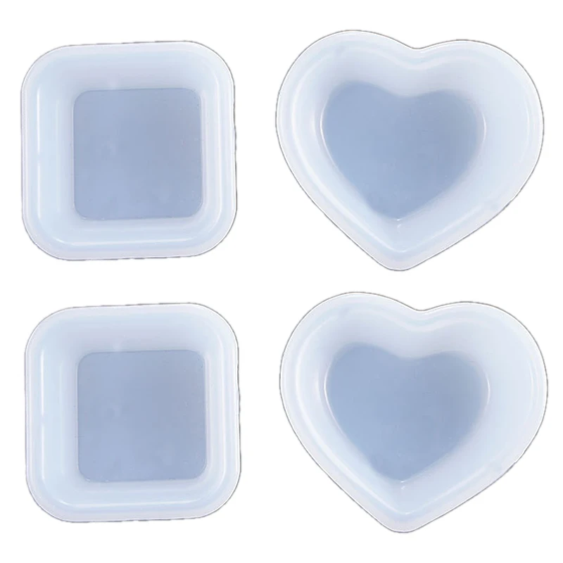 

4 шт., силиконовые формы в форме сердца