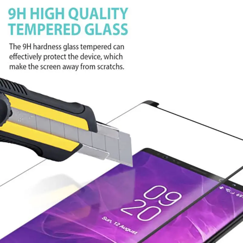 Подходит для samsung NOTE 9 полный экран 3D изогнутый полное покрытие закаленное стекло