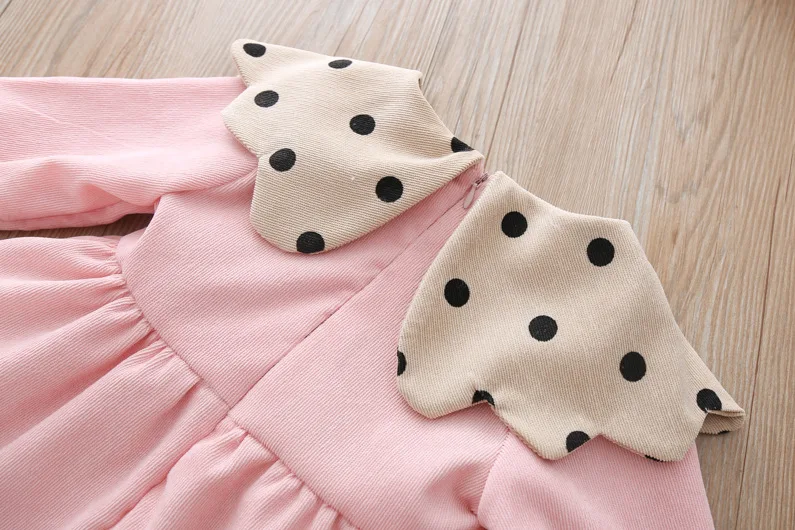 Платье для маленьких девочек Осень-зима 2019 одежда детей топы малышей рубашки