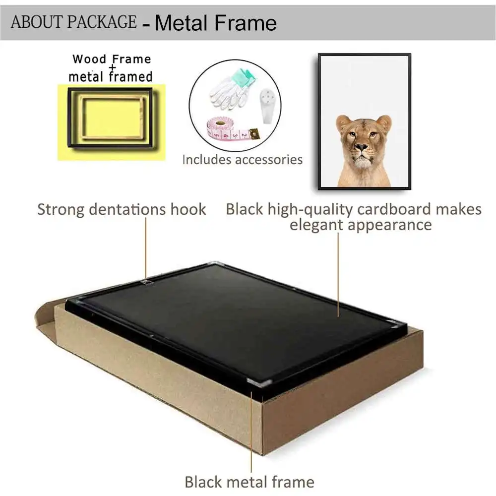Ess Печать Сафари Детское искусство Животные печати Настенный плакат для декора гостиной дома на.