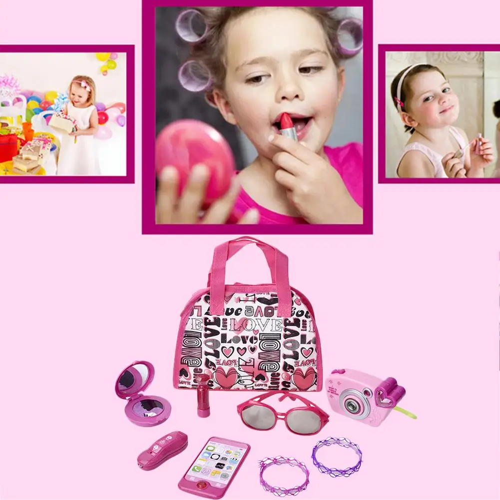 

Kids Makeup Simulation Cosmetics Camera Sunglasses Jewelry Makeup Pretend Play Princess Cosmetic Girls Toys speelgoed