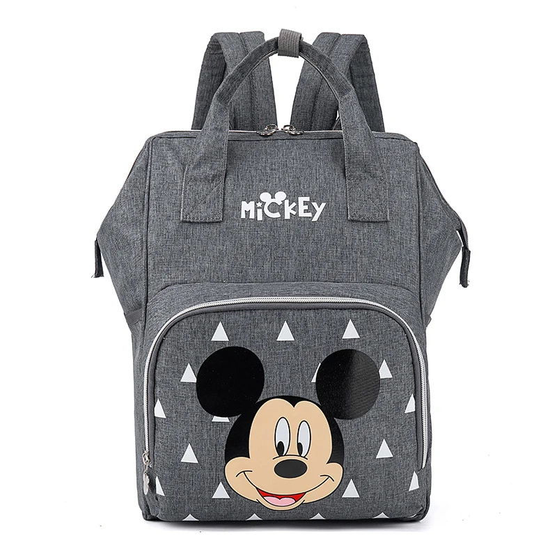 Disney-mochila para pañales de Mickey y Minnie, bolso de maternidad para mamá, cochecito de gran capacidad, organizador para pañales de bebé, para madres y niños