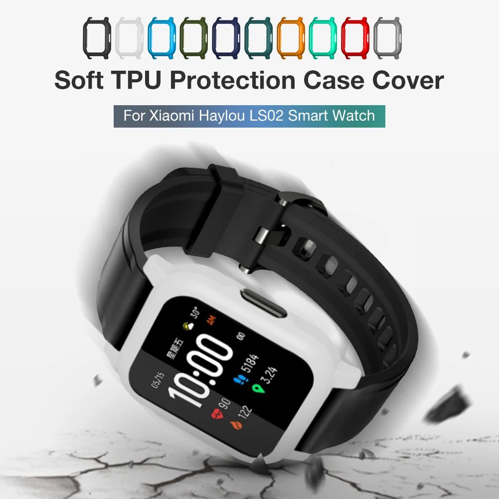 Protective Case Soft TPU Protection Cover For Xiaomi Haylou LS02 Smart Watch Ring Bracelet | Электроника