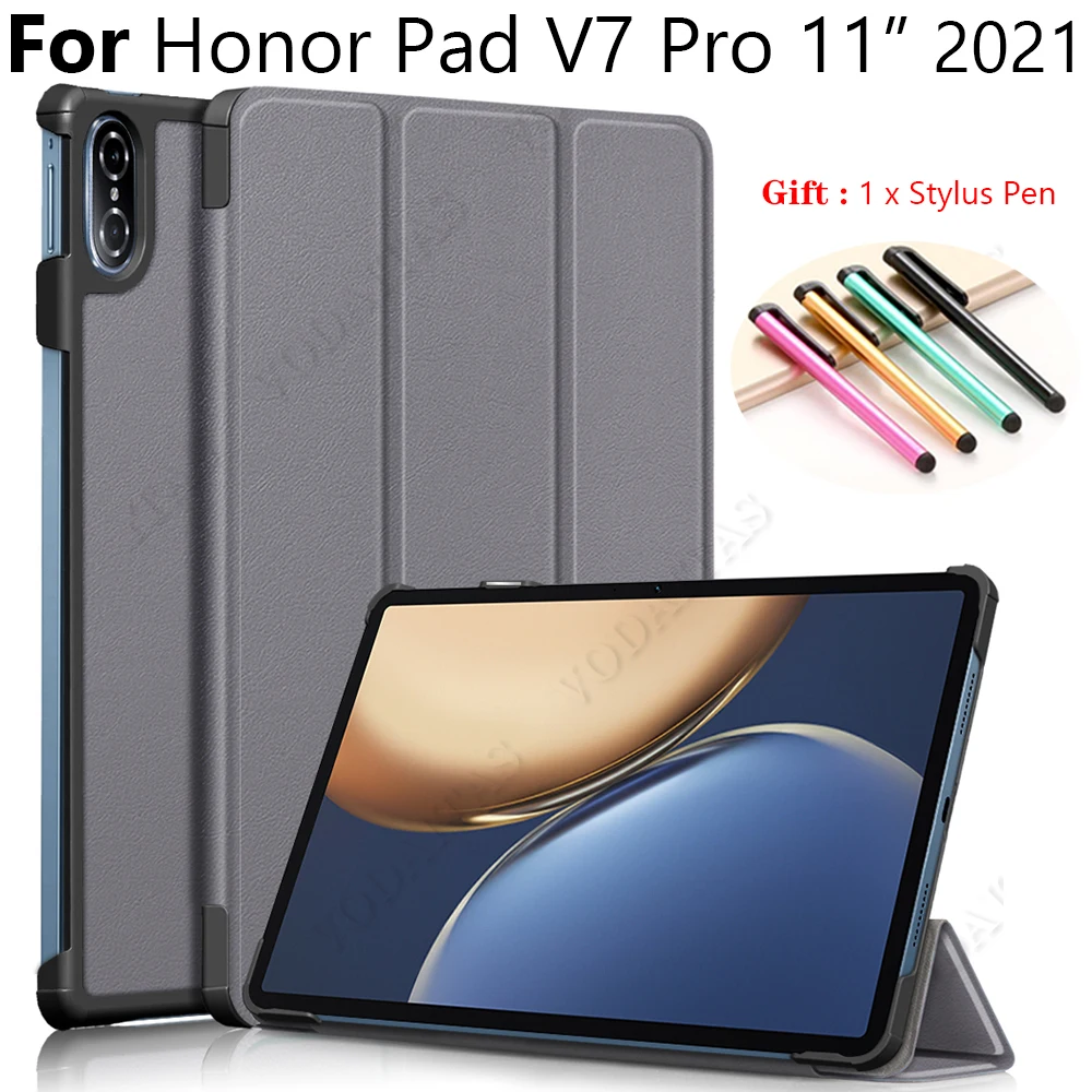 

Cover For Honor Pad V7 Pro 11" Case 2021 Magnetic Folding Protective Tri Fold stand for Funda Huawei Honor V7 Pro BRT-W09 Case