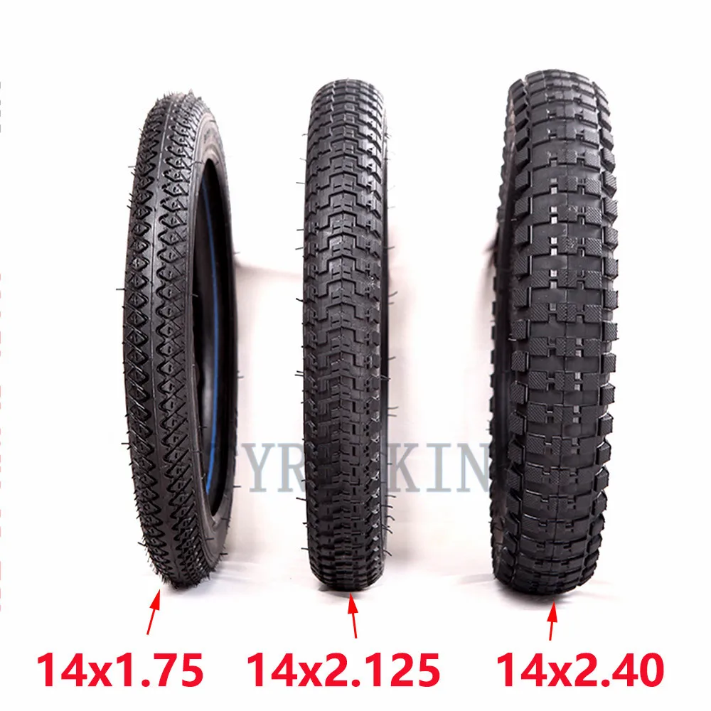 

14X1.75 14x2.125 14x2.40 Children's Bicycle Inner Tube Outer Tire 14 Inch Baby Carriage Tyre Wheel Accessories