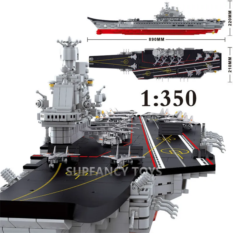 

1875Pcs Military Aircraft Carrier Stealth Battleplane Patrol Yachts Naval Vessels Warship Ship Building Blocks Educational Toys