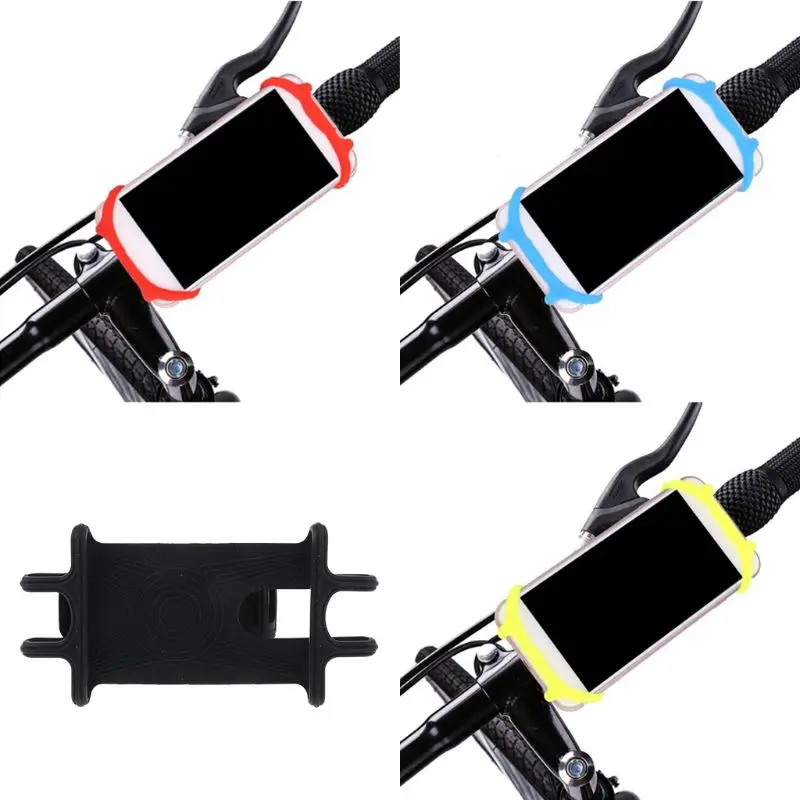 

360Mobile Phone Holder Silicone For Bicycle Motorcycle Pram Shockproof Bracket