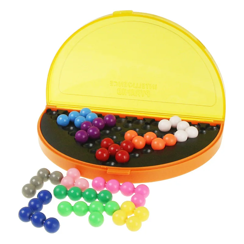 DIY 3D креативные головоломки Красочные бусины Геометрическая форма игра