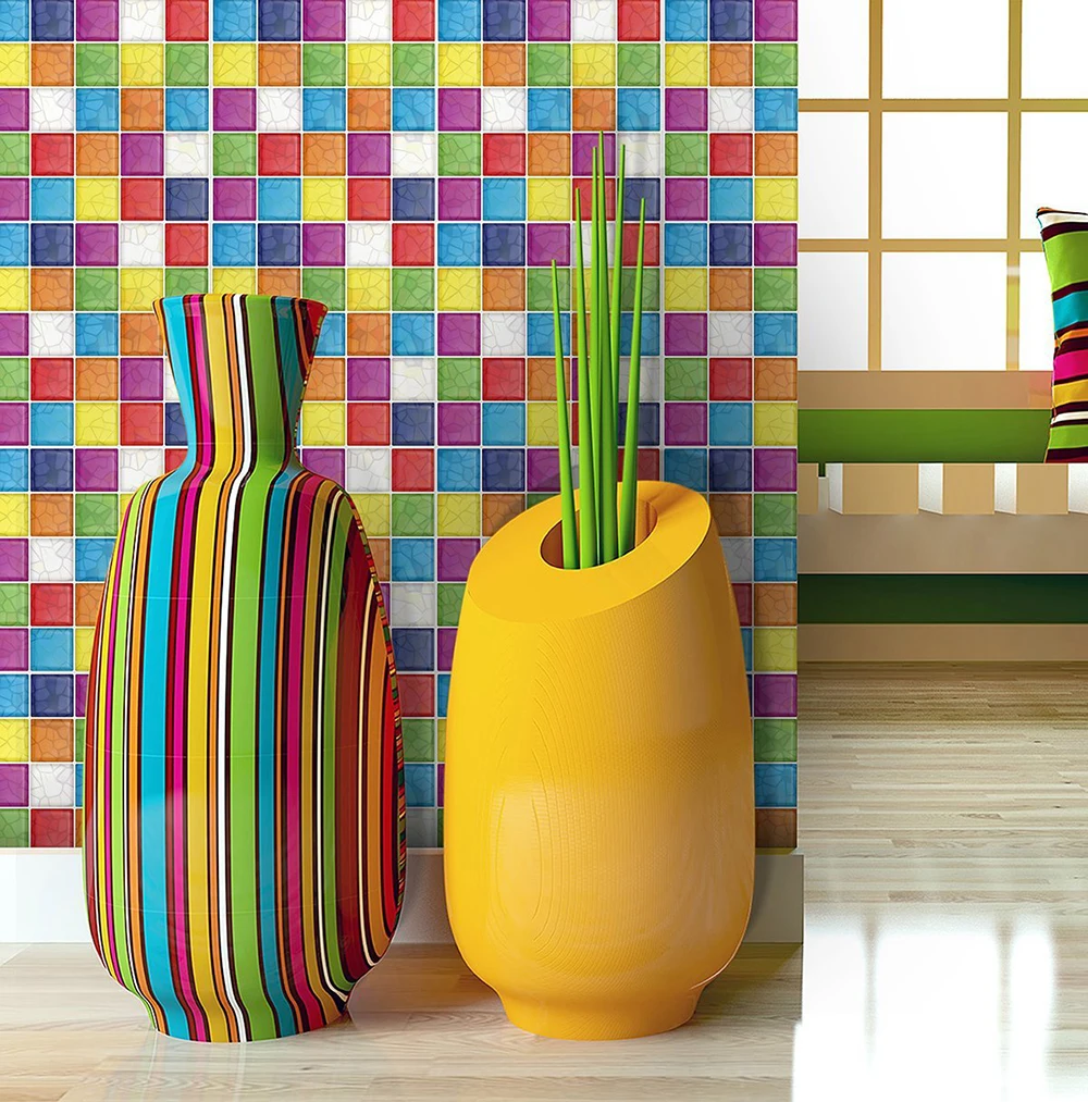 Cocotik Peel-N-Stick 3D кухня Backsplash стены плитка винил стикер стены, 1" x 10"(упаковка из 10
