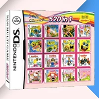 520 in 1 compilation video game cartridge card for nintendo ds 3ds 2ds super combo multi cart
