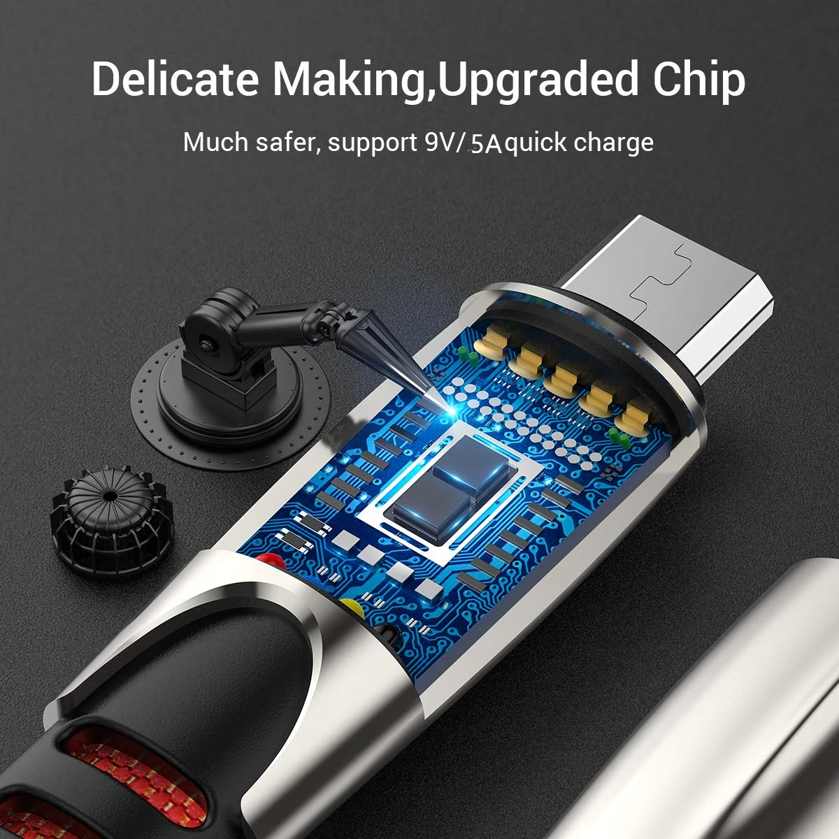 5А высокопрочный usb-кабель для samsung galaxy Feel 2 S8 S9 S10 A50 A20 Honor 20 10 9 зарядное устройство 1 м тканевая плетеная Быстрая зарядка