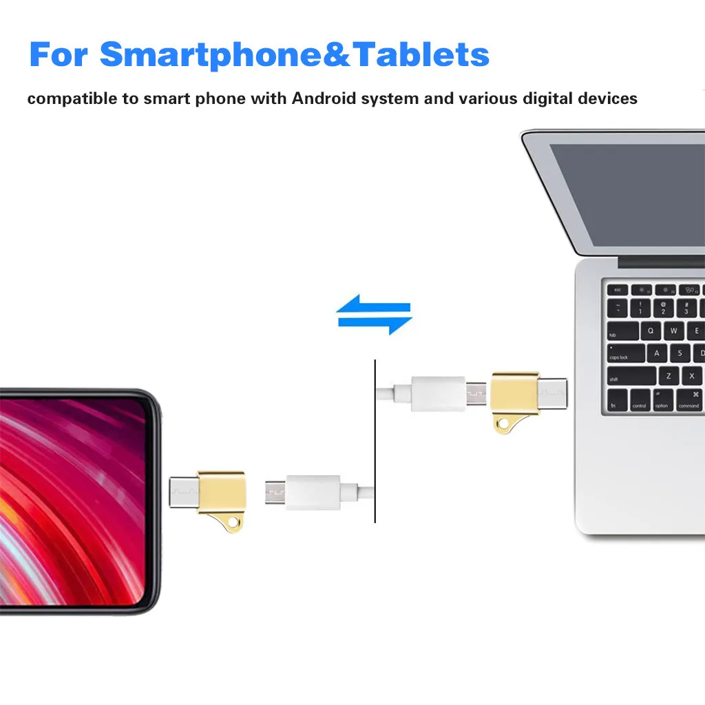 Переходник с Type C на USB 3 0 для зарядки безопасный преобразователь синхронизации