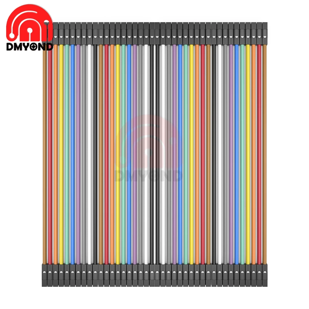 40 PIN Rainbow Cable Dupont Jumper Wire Line 20CM Female to Copper PCB DIY KIT Connectors | Обустройство дома