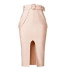 Женская обтягивающая юбка-карандаш до колен, с высокой талией, для офиса, вечеринки, клуба, элегантная одежда, 2021