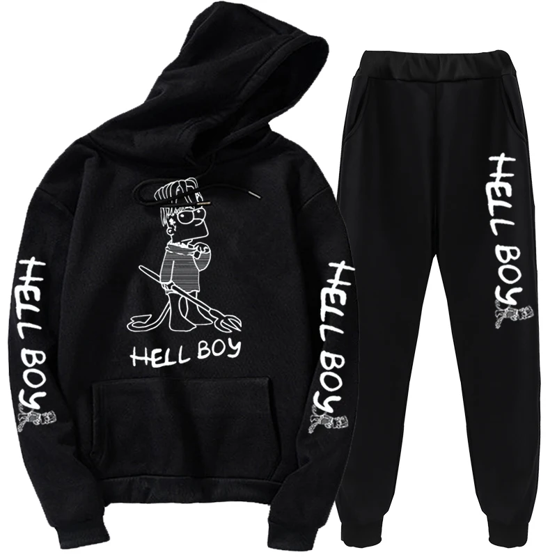 Новинка толстовка костюм для мужчин и женщин свитшот с принтом RIP Lil Peep +