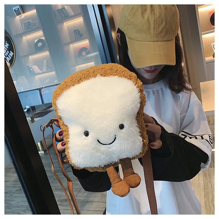 Small Crossbody Shoulder Bags For Girls Cute Cartoon Toast Toy Fruit Shape Avocado Wallet Designer Clear Purse And Handbags
