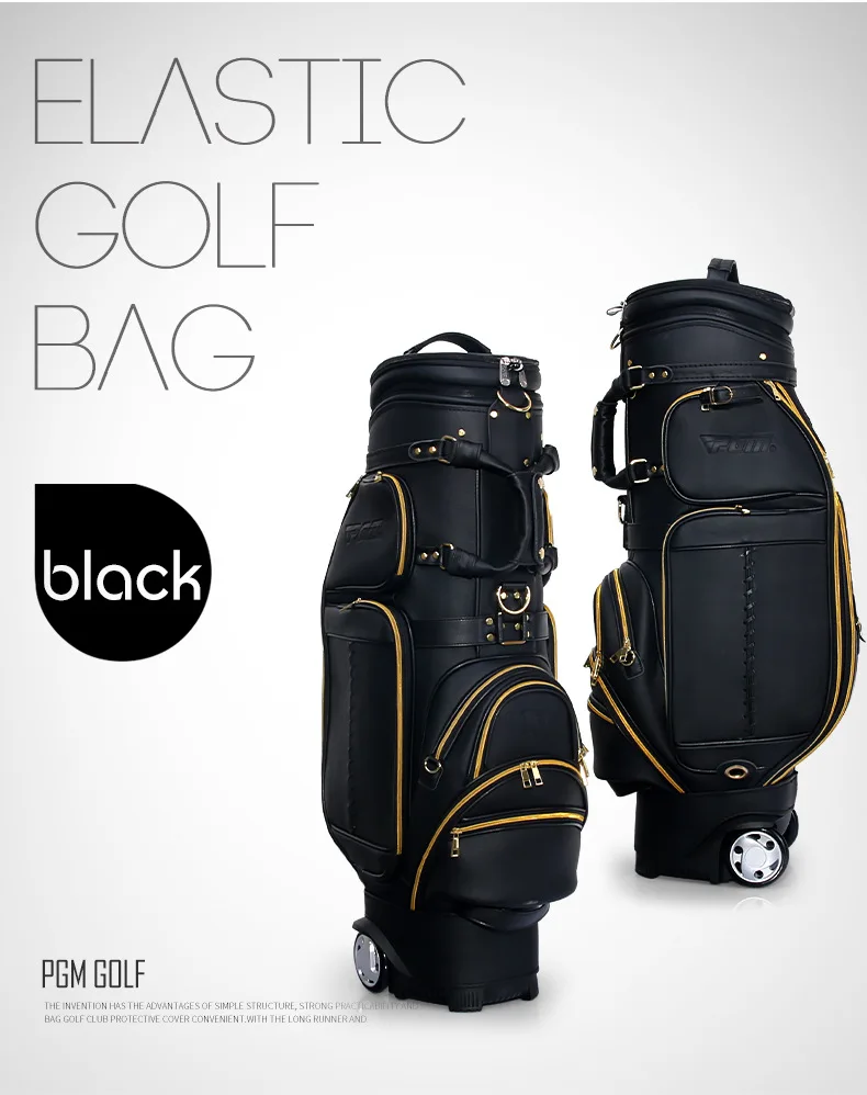 

PGM All-leather Golf Retractable Bag Large Capacity Portable Men's Bag Multifunctional Checking Air Bag