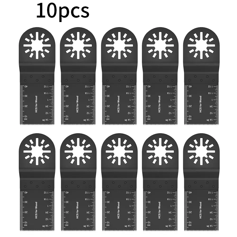 

10PCS/set Oscillating Multitool Accessories Saw Tool Metal Wood 34mm Universal Replacement Wood Cutting Tool Saw Blades