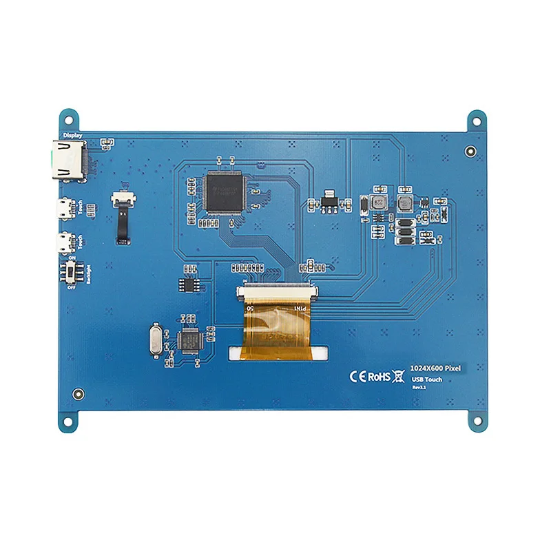 7 Inch Touch Screen For Raspberry Pi 3 Capacitive '' LCD Monitor Banana USB Touchscreen Display with Acrylic Case | Обустройство