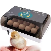 led 12 egg incubator smart brooder fully automatic bird chick hatcher temp control farm hatchery machine incubator for poultry