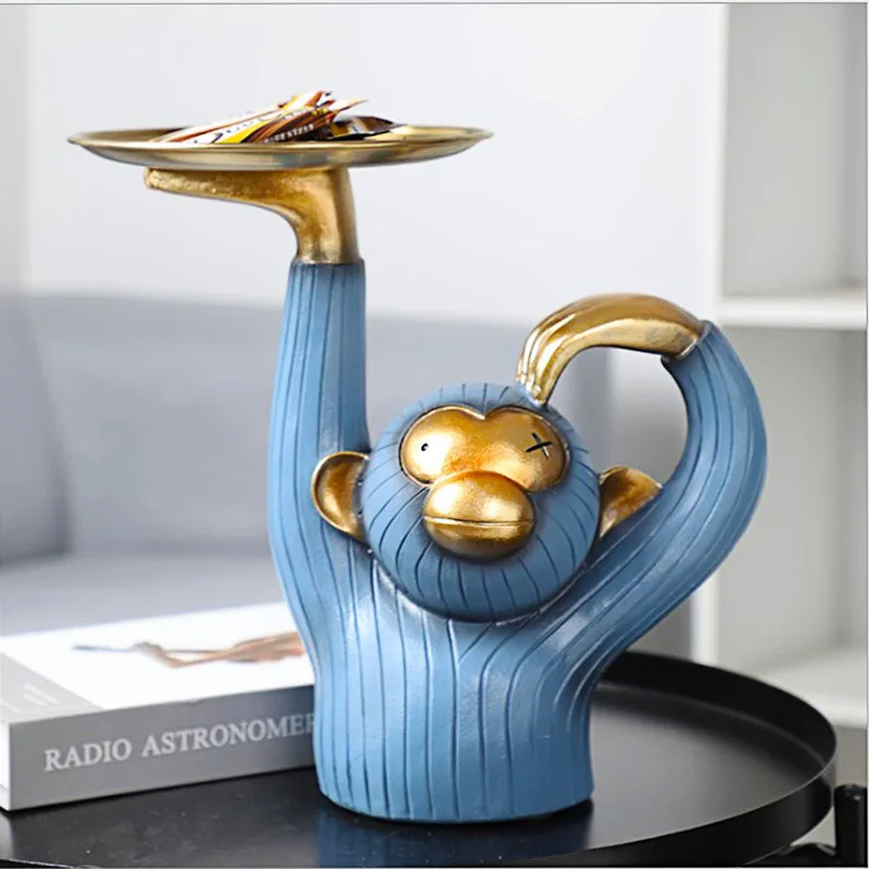 

Nordic Figurine Ornament Creative Monkey Craft Desktop Decoration Accessories Decoration Kid Mother's Day Gift Housewarming