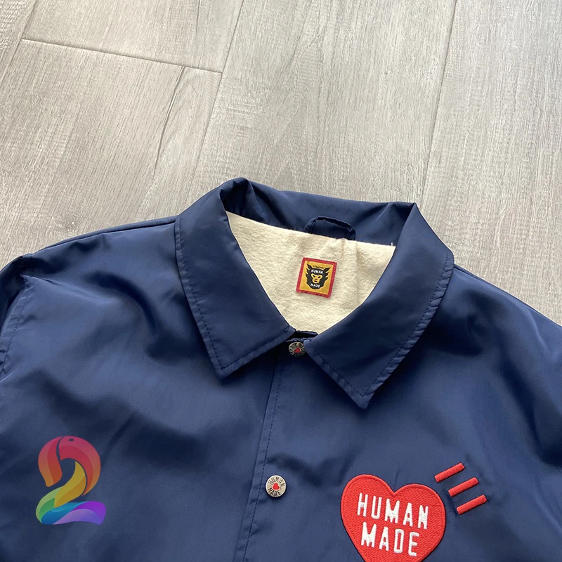 

Oversize Human Made Jacket Men's Women's High Quality Hot Dog Three-dimensional Embroidered Jacket Human Made Casual Coat